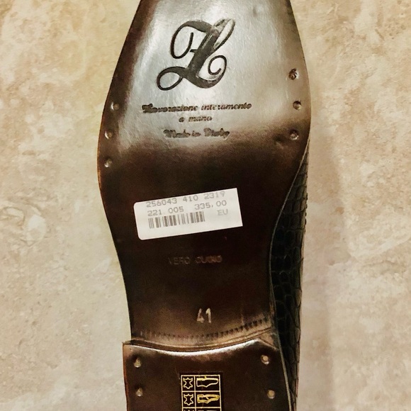 NIBWT Zenobi Made In Italy Black Leather Day-to-Night High-Quality Shoes Size 41 - Picture 5 of 8